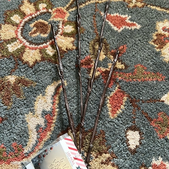 Set of three LED light up branches for Christmas holiday arrangements - Picture 3 of 3